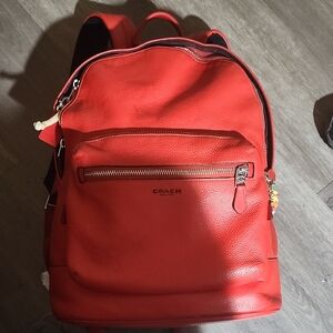 Coach Vibrant Red Men's Backpack